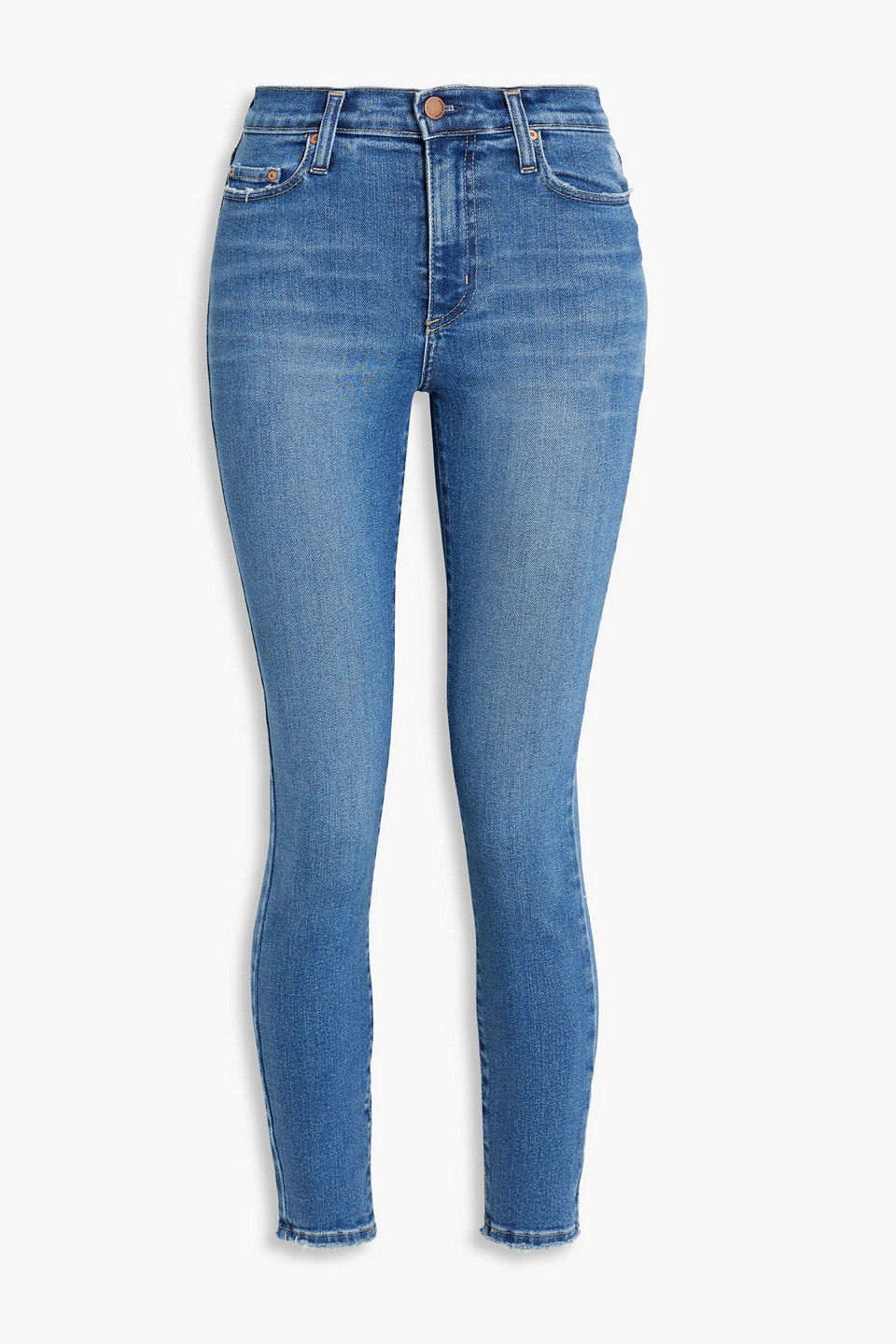 Nobody Denim Cult High-rise Skinny Jeans In Mid Denim