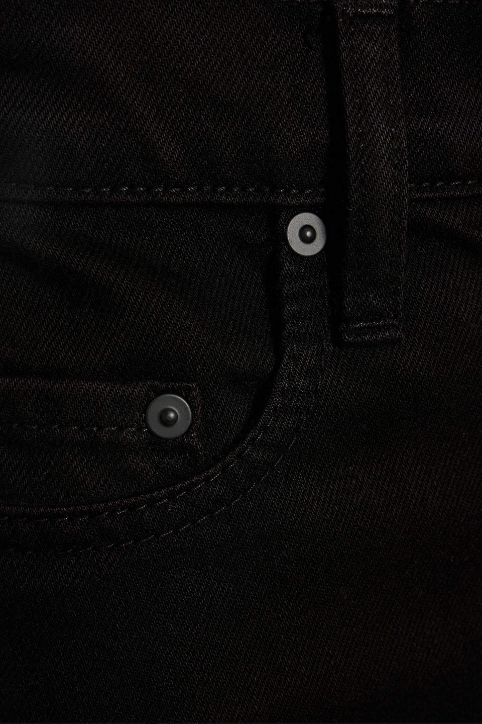 Nobody Denim Tyler Frayed Denim Shorts In Black