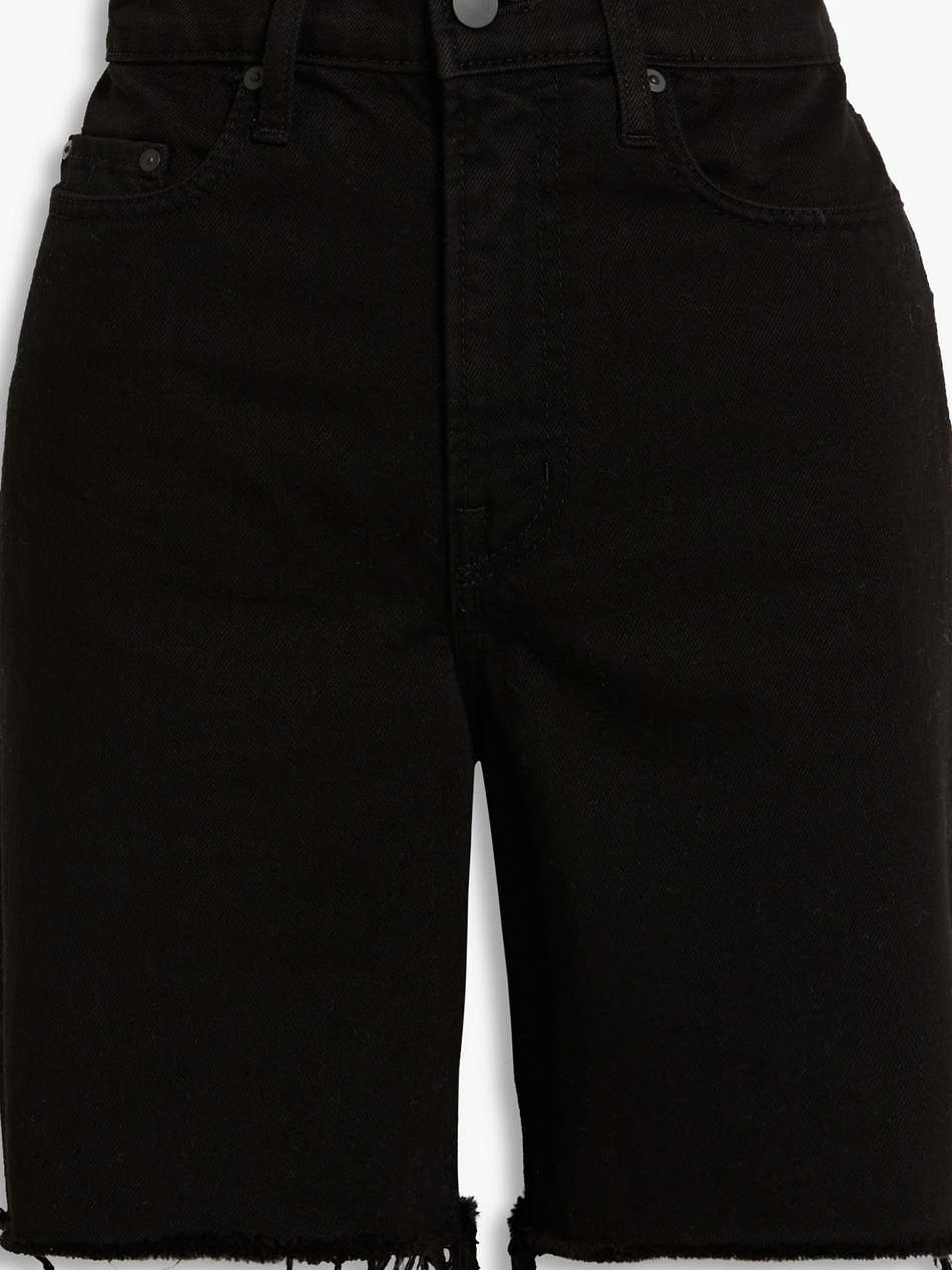 tyler frayed denim shorts