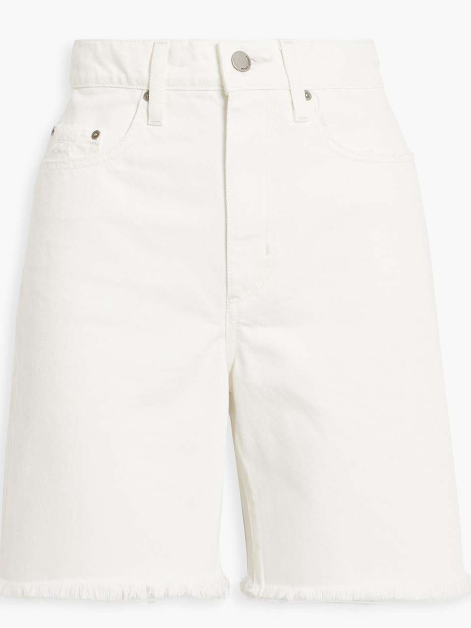 tyler frayed denim shorts