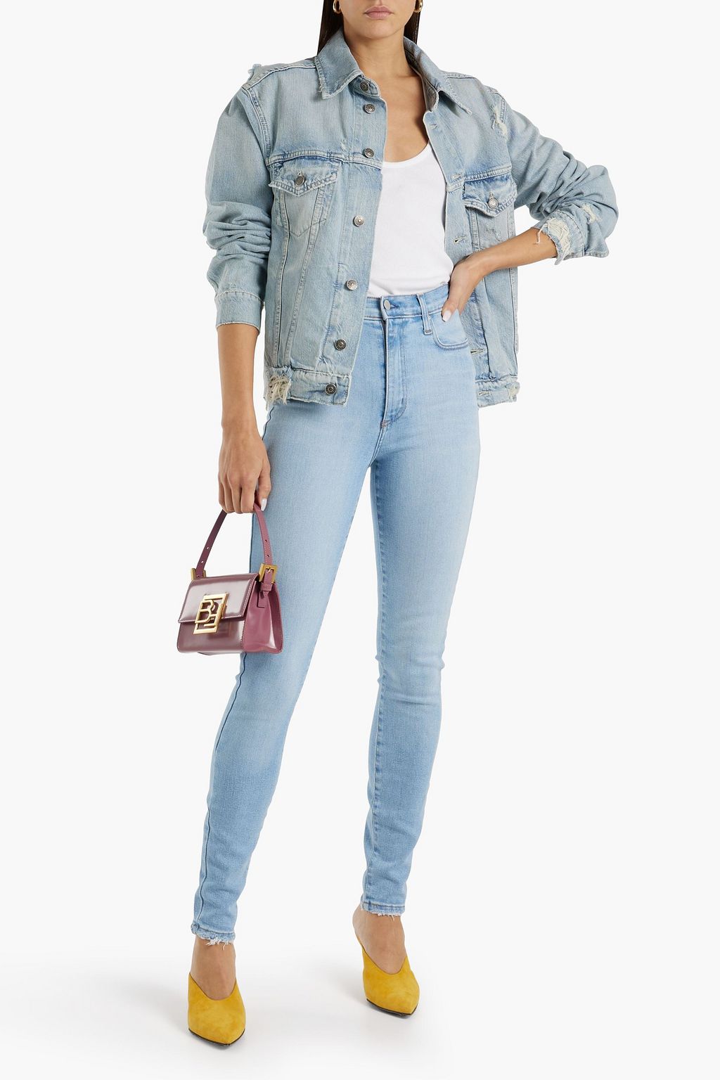 NOBODY DENIM جينز سكيني «سيرين» مرتفع الخصر