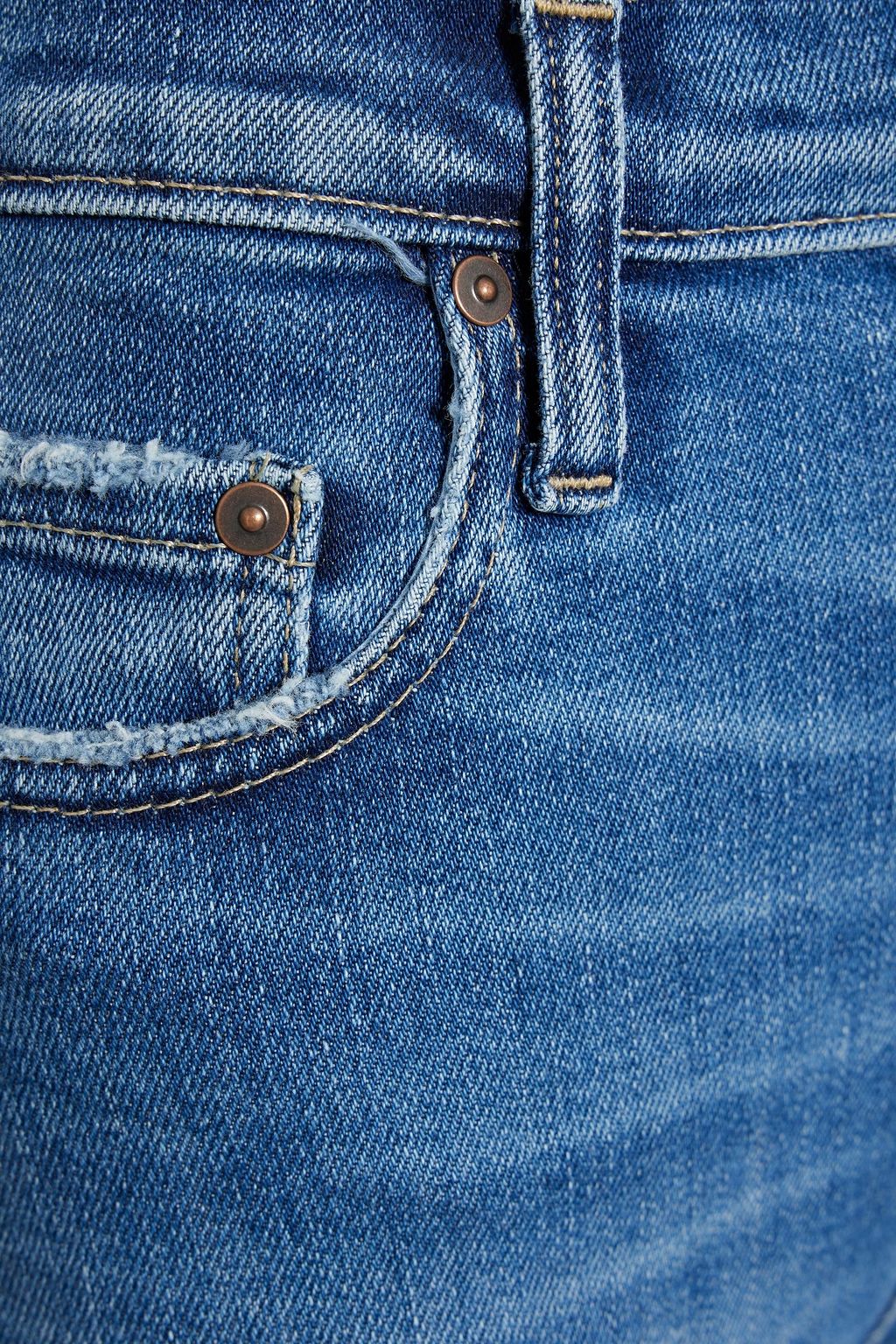 NOBODY DENIM بنطلون جينز سكيني «سايرن» قصير مرتفع الخصر