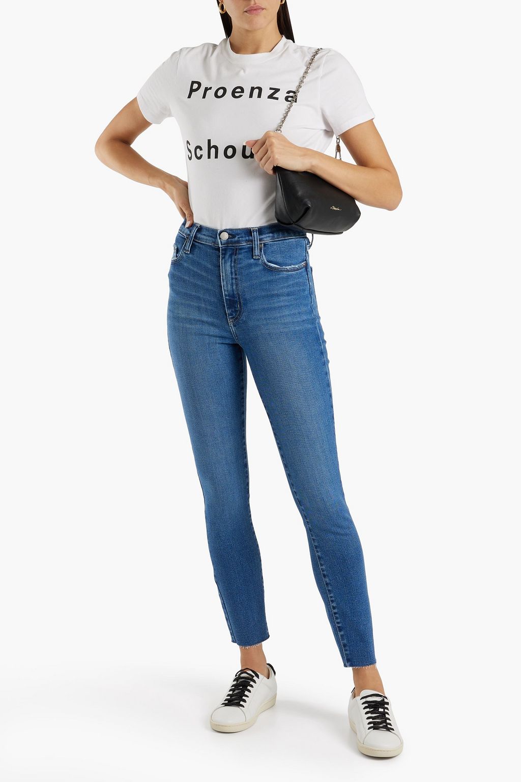 NOBODY DENIM بنطلون جينز سكيني «سايرن» قصير مرتفع الخصر