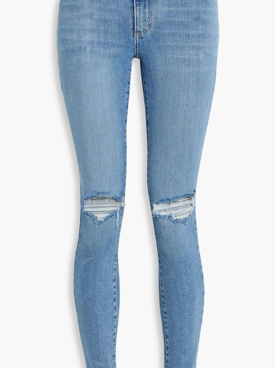 cult distressed high-rise skinny jeans