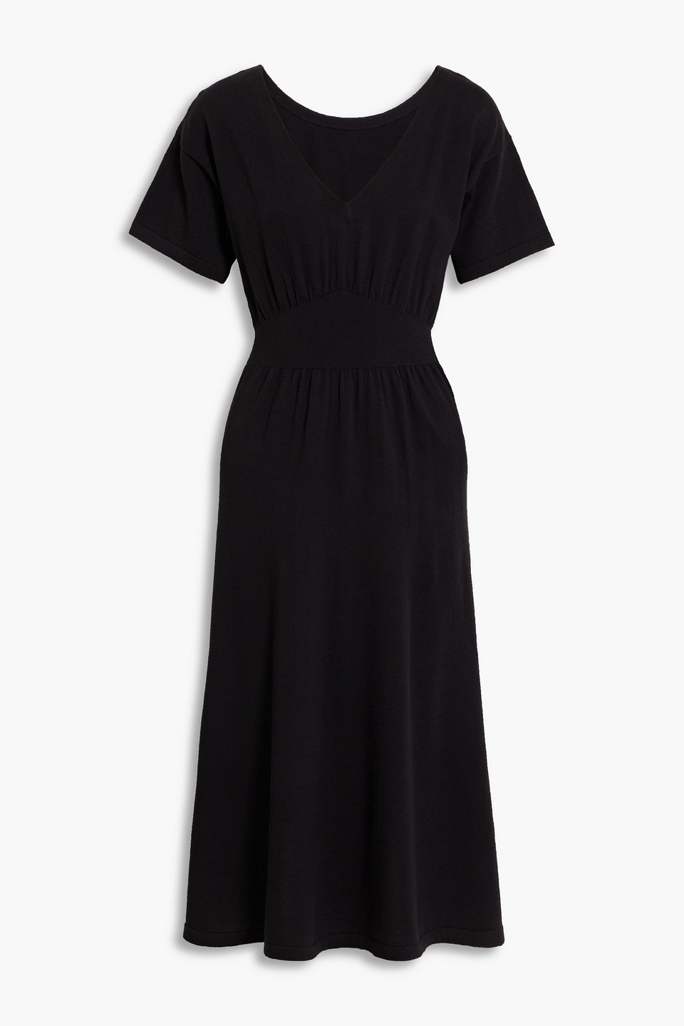 Chinti & Parker Cotton Midi Dress In Black