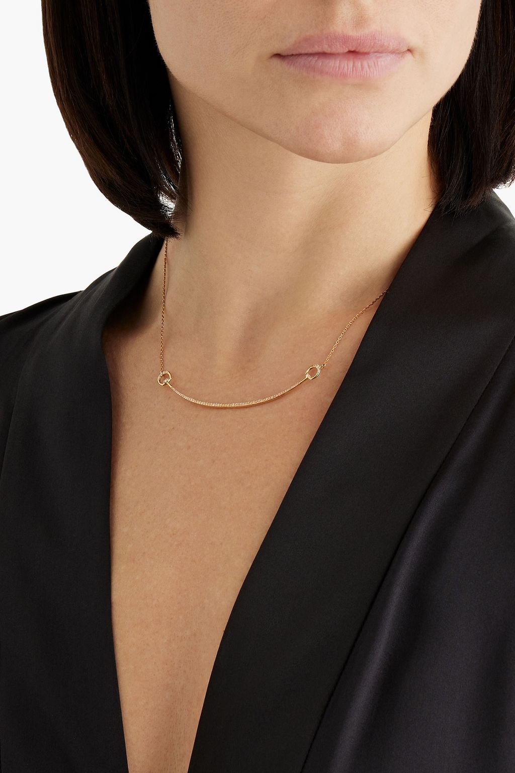 ADINA REYTER 14-karat gold diamond necklace