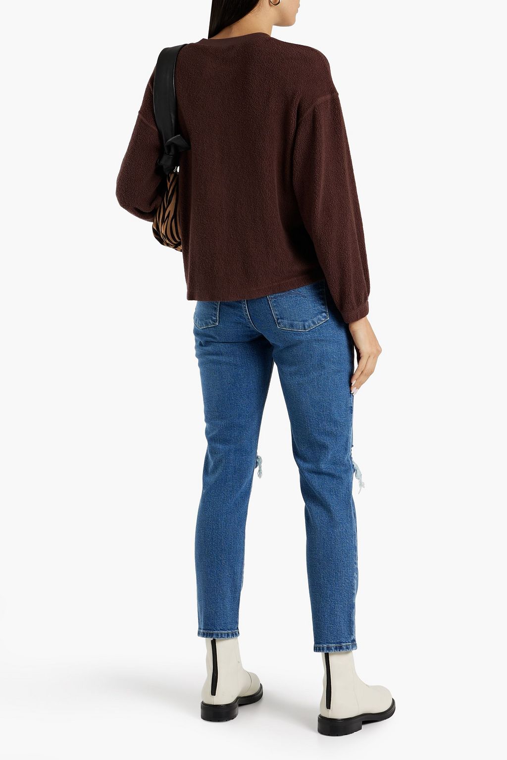 NOBODY DENIM بنطلون جينز «كينيدي» سكيني بخصر مرتفع وتصميم ممزق