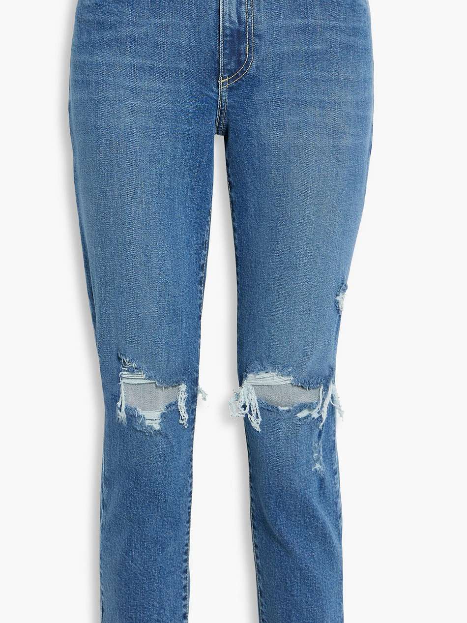 kennedy distressed high-rise skinny jeans