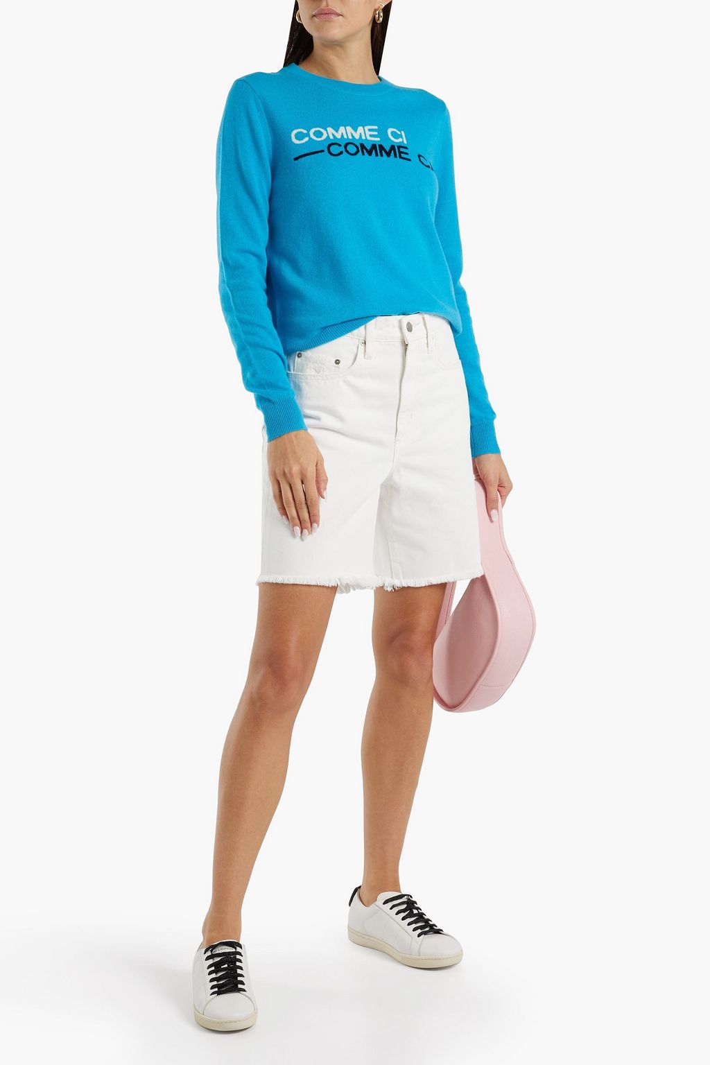 CHINTI & PARKER Intarsia wool and cashmere-blend sweater