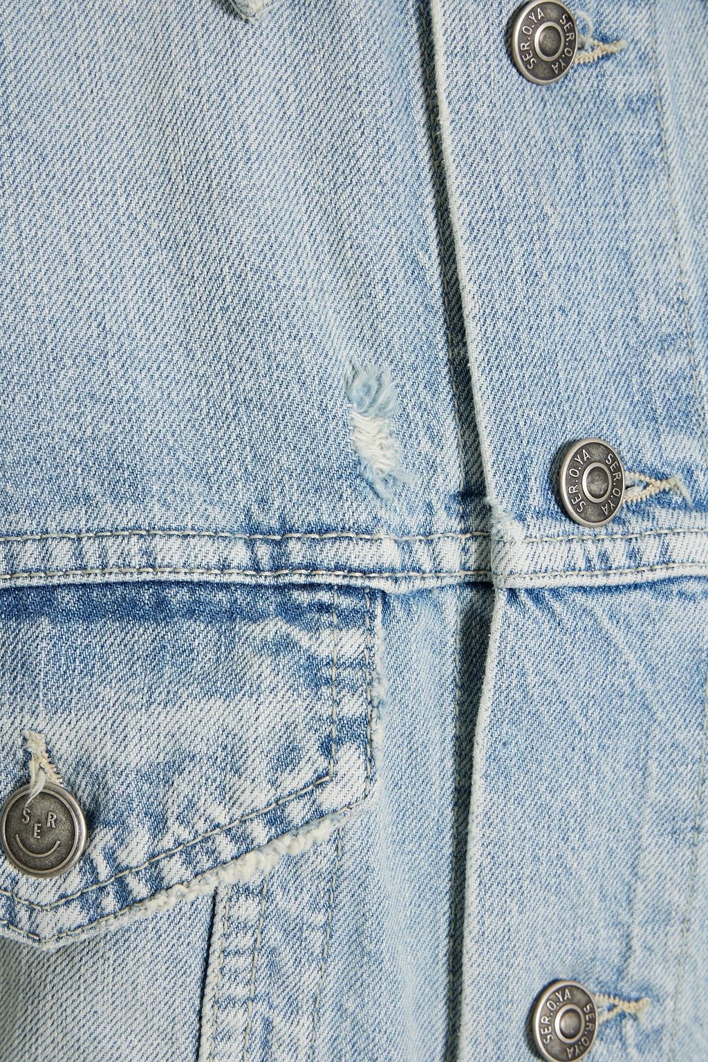 SER.O.YA Eliza distressed denim jacket