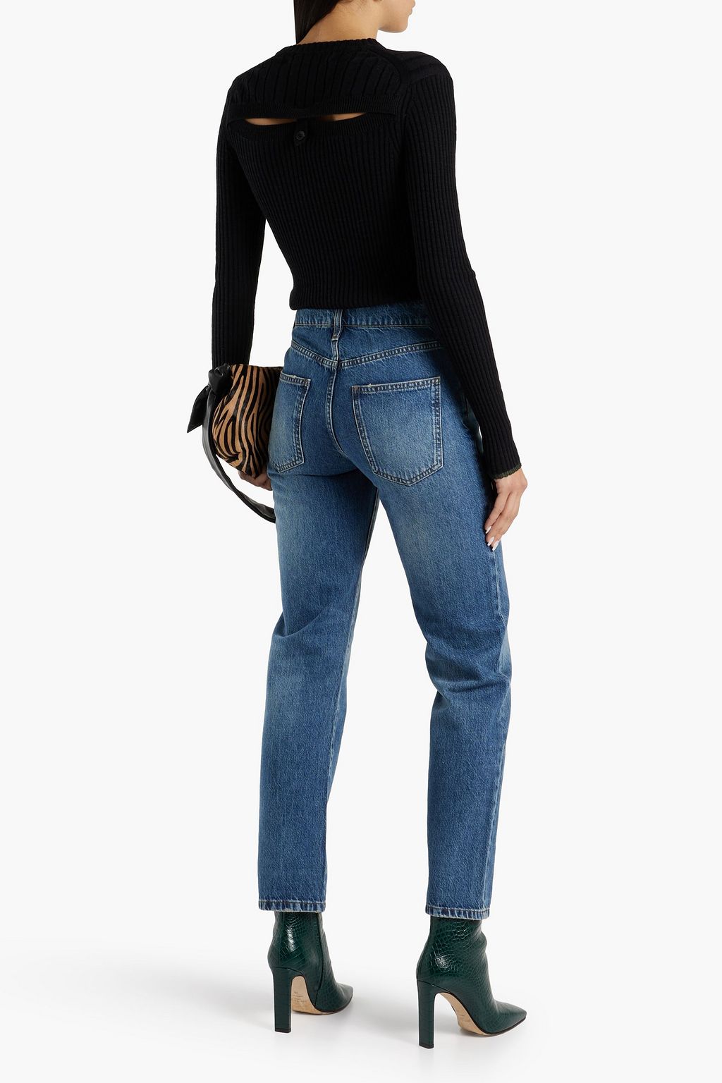 TRIARCHY Mid-rise straight-leg jeans