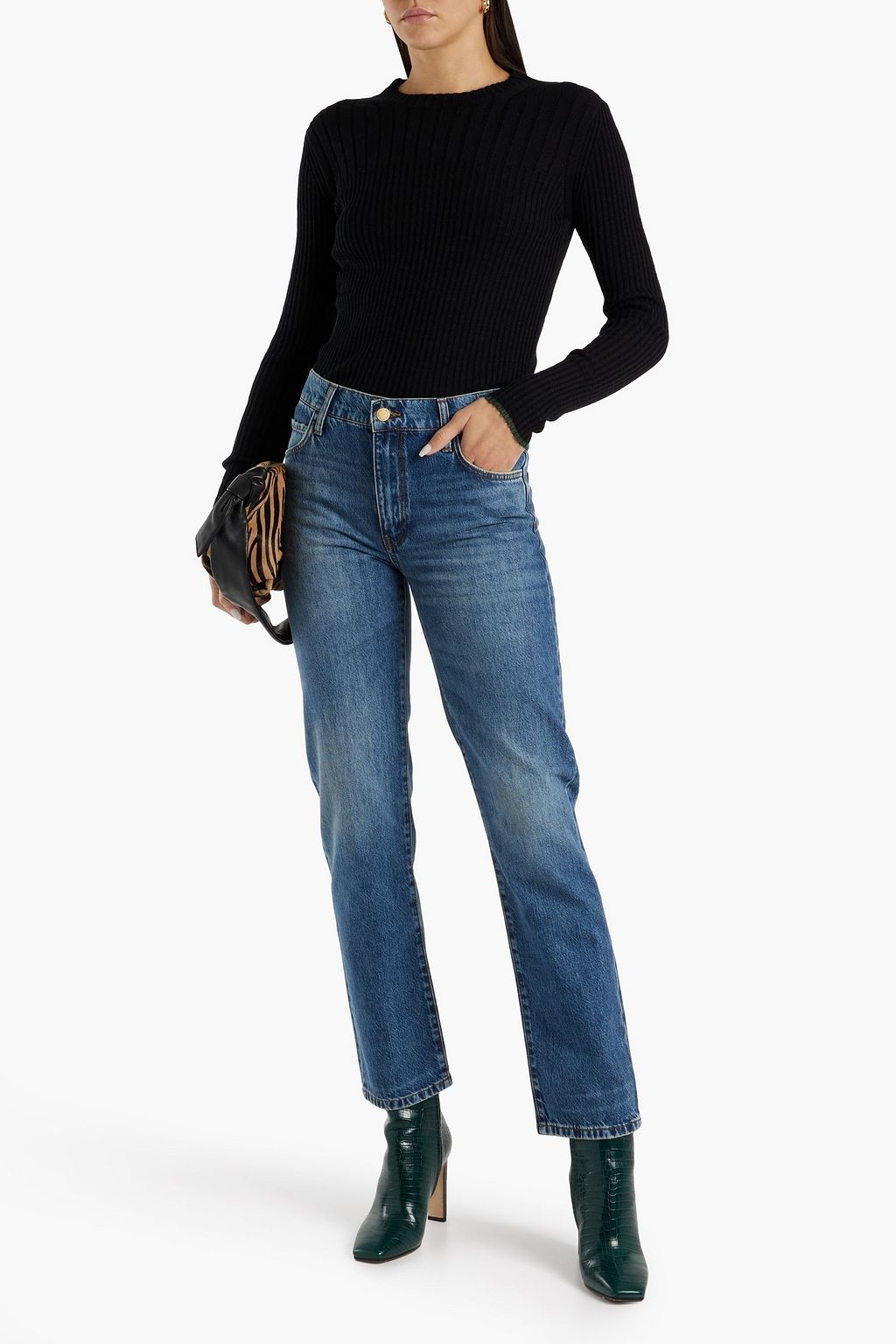TRIARCHY Mid-rise straight-leg jeans