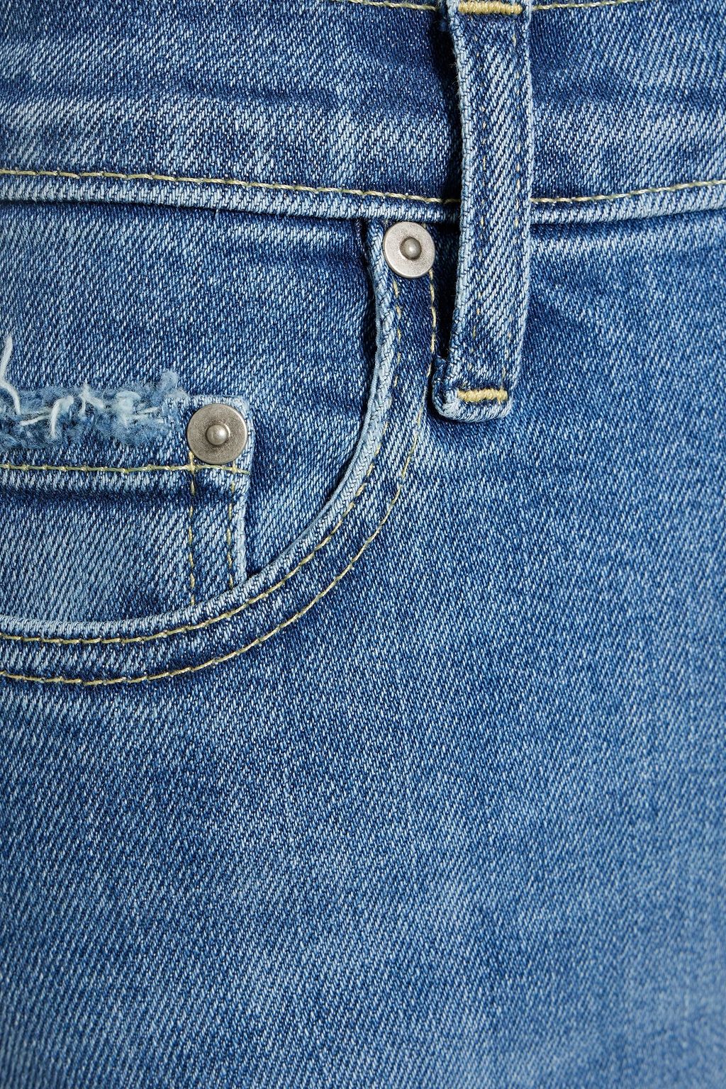 NOBODY DENIM بنطلون جينز سكيني «سيرين» بخصر مرتفع بتصميم ممزق