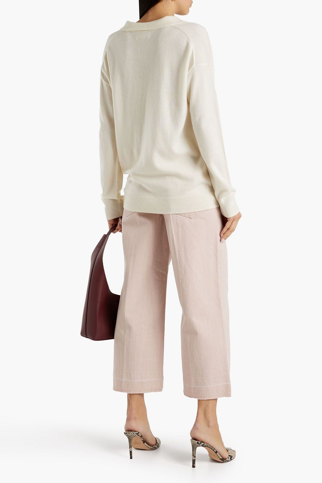CHINTI & PARKER Mélange wool and cashmere-blend sweater