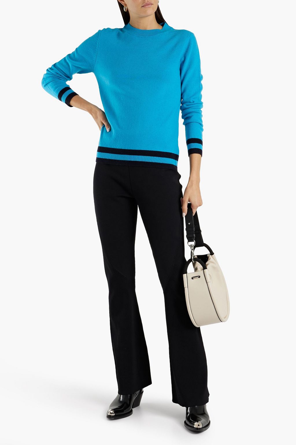 CHINTI & PARKER Striped wool and cashmere-blend sweater