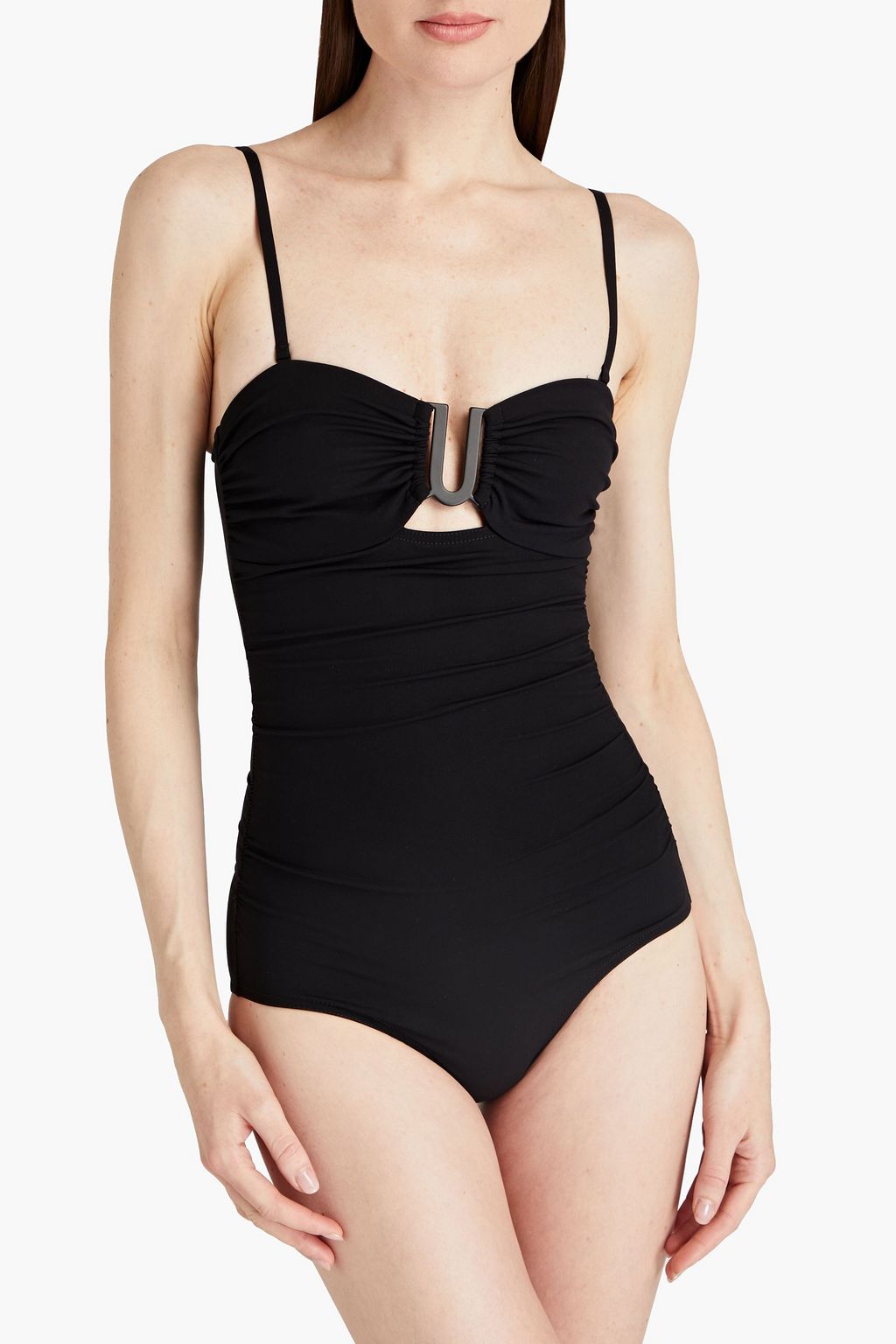 ZIMMERMANN Bandeau-Badeanzug mit Raffungen