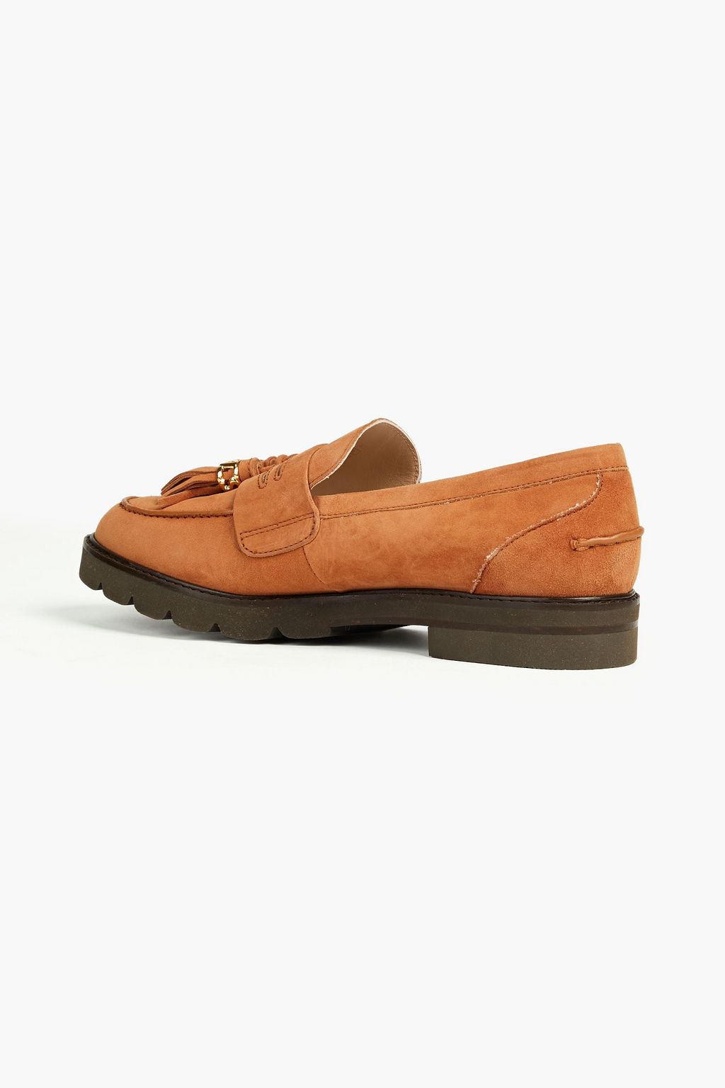 STUART WEITZMAN Tasseled suede loafers