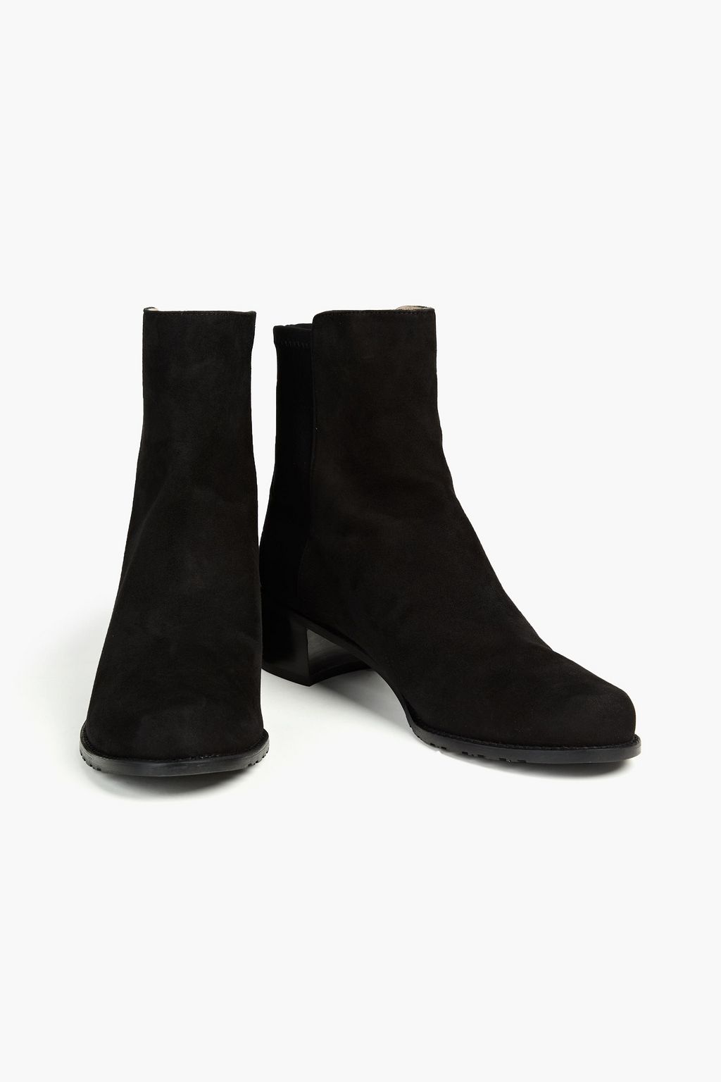 STUART WEITZMAN Ankle Boots aus Neopren und Veloursleder