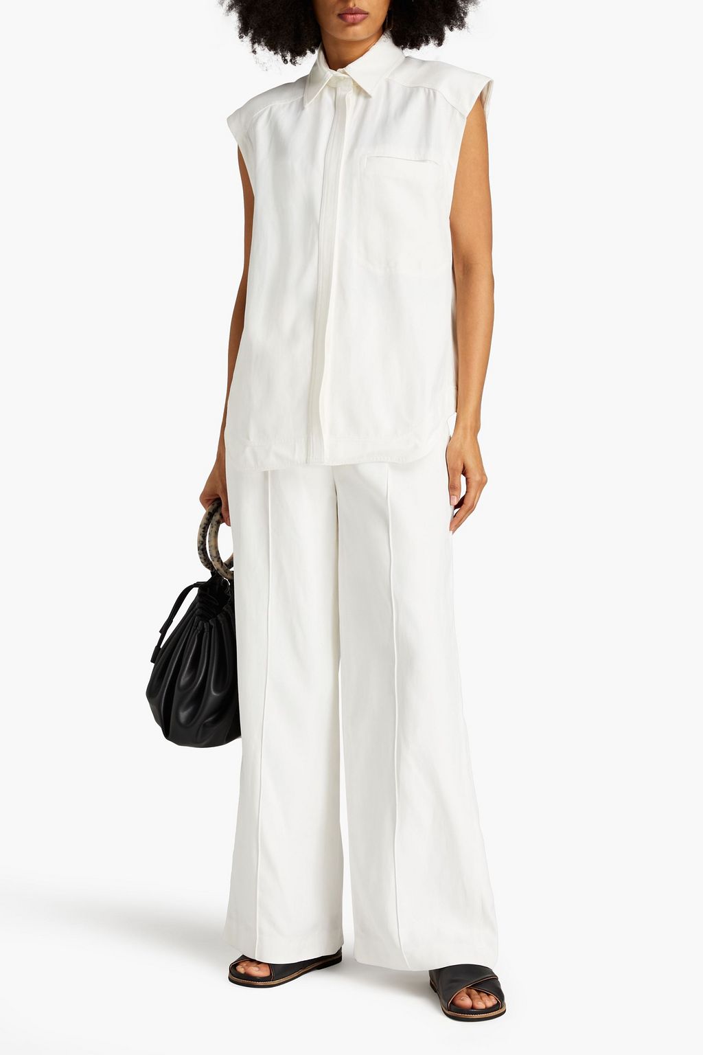 LOULOU STUDIO Maldo oversized twill shirt