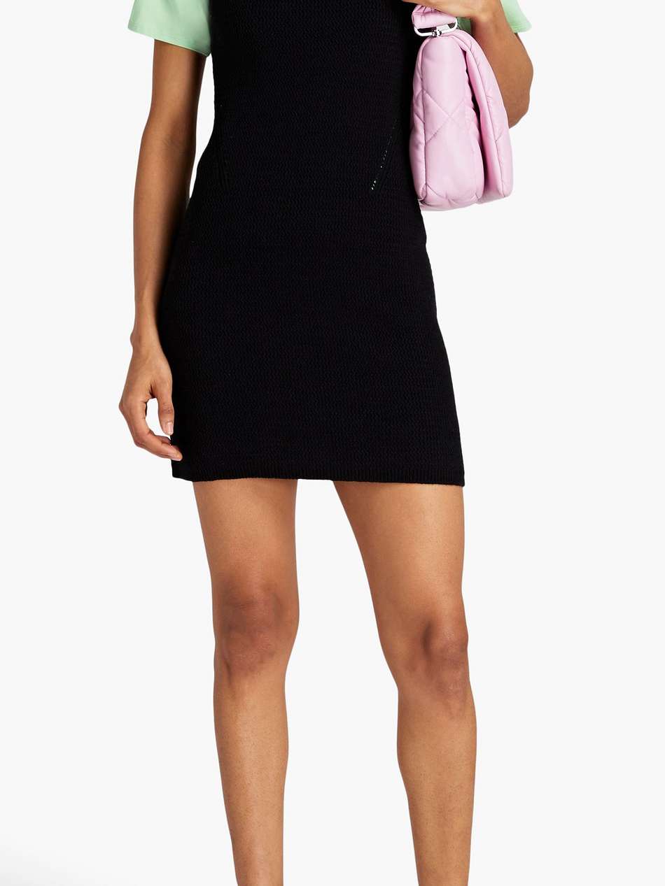 lena cotton-blend mini dress