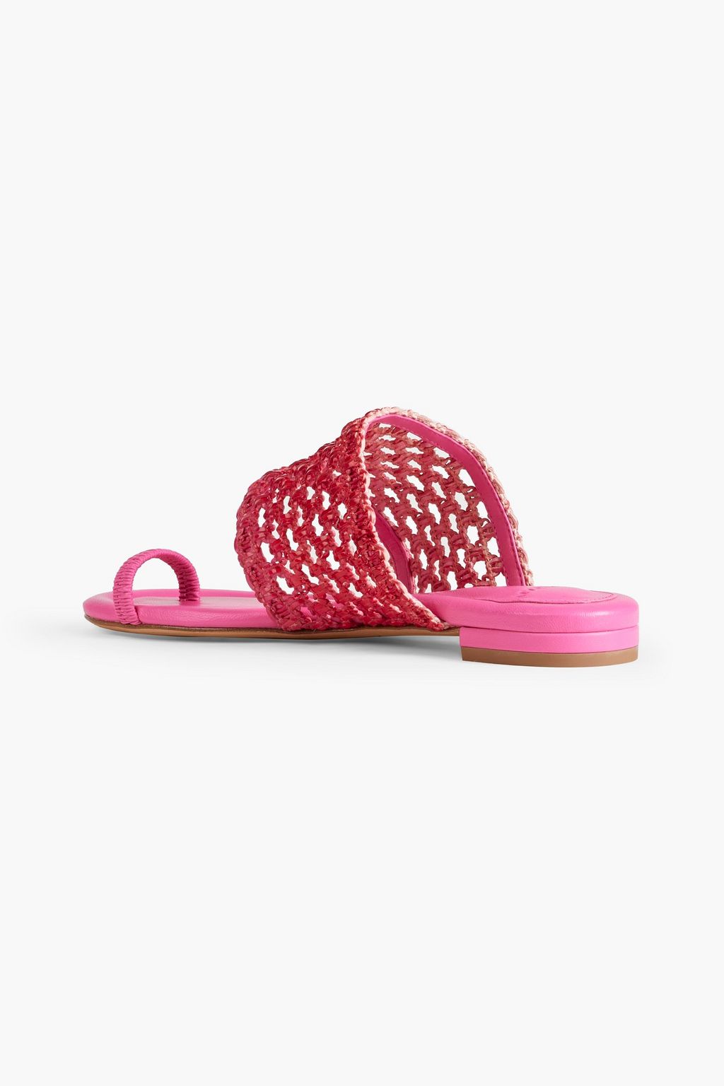 ALEXANDRE BIRMAN Trisha woven and leather slides