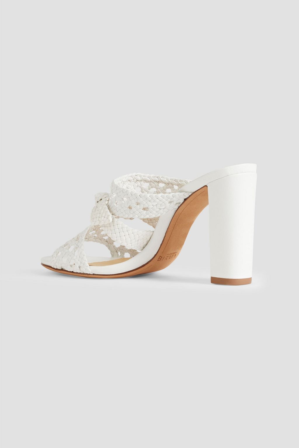 ALEXANDRE BIRMAN Clarita 90 braided leather mules