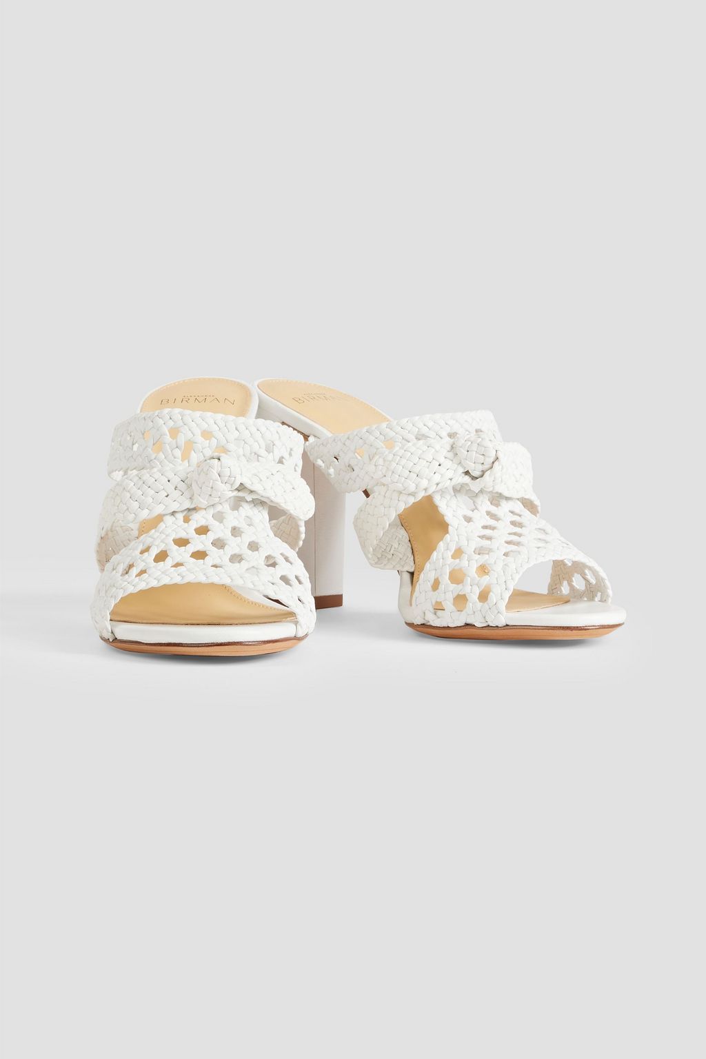 ALEXANDRE BIRMAN Clarita 90 braided leather mules