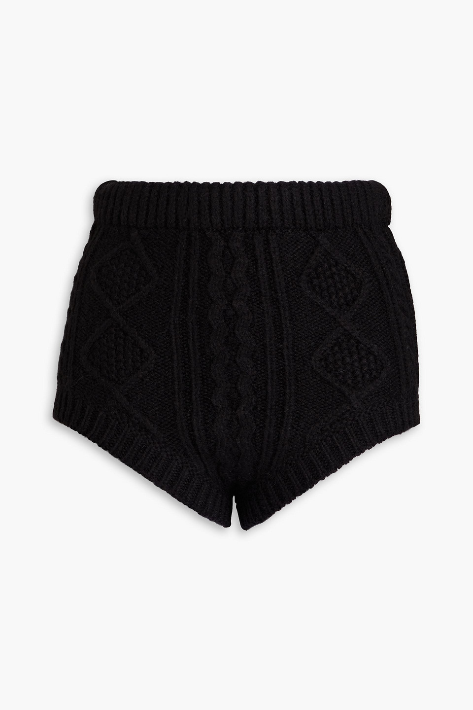 Red Valentino Knitted Shorts In Black