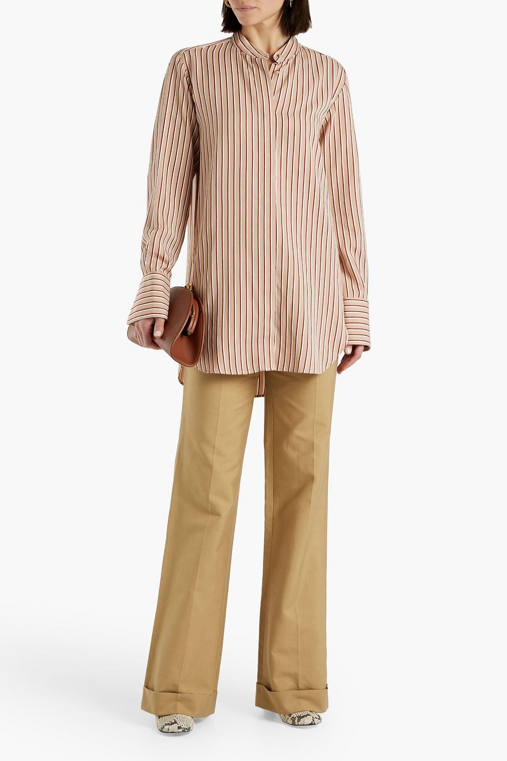 JOSEPH Bratt gestreiftes Hemd aus Twill