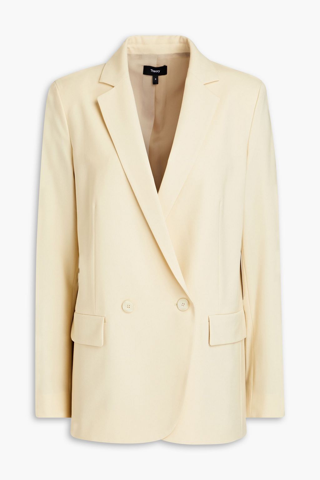 THEORY Double-breasted stretch-wool blazer | THE OUTNET