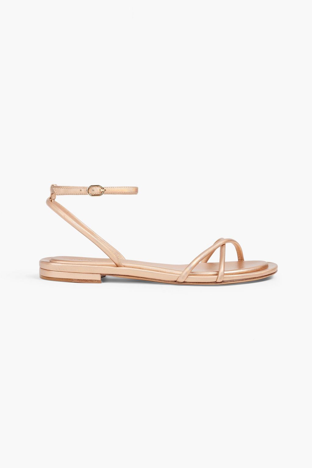 ALEXANDRE BIRMAN Elisa metallic leather sandals | THE OUTNET