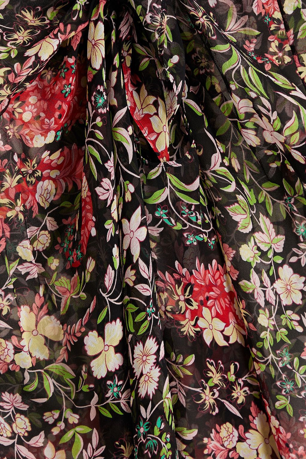 ETRO Floral-print silk-georgette pareo