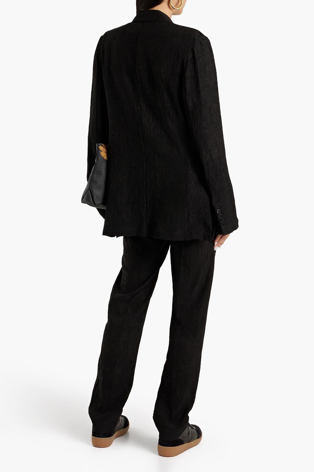JOSEPH Jace crinkled matte-satin blazer