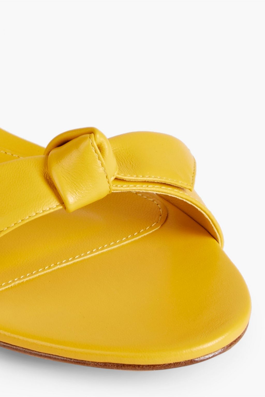 ALEXANDRE BIRMAN 클라리타 30 보우 장식 가죽 샌들