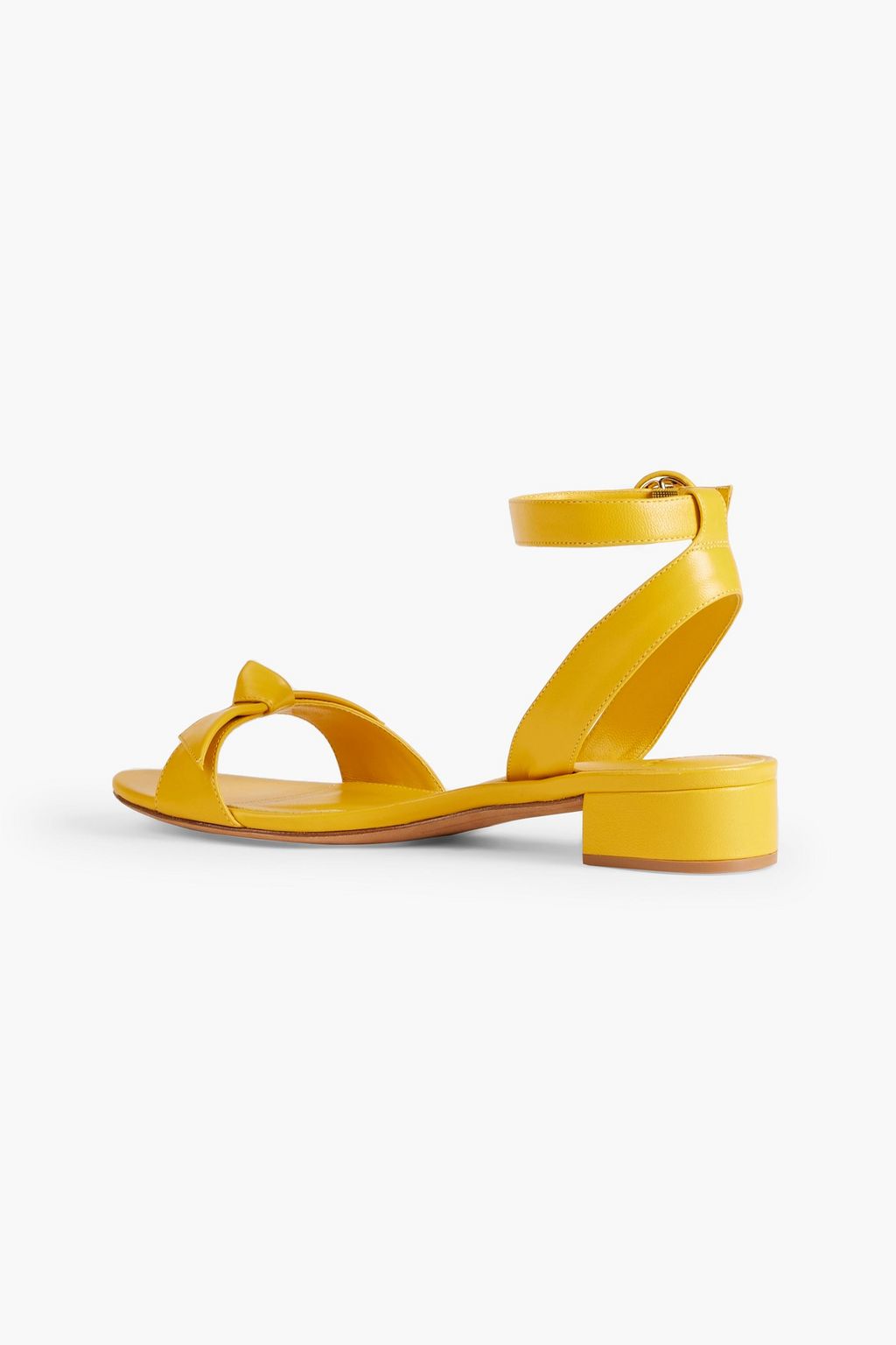 ALEXANDRE BIRMAN 클라리타 30 보우 장식 가죽 샌들