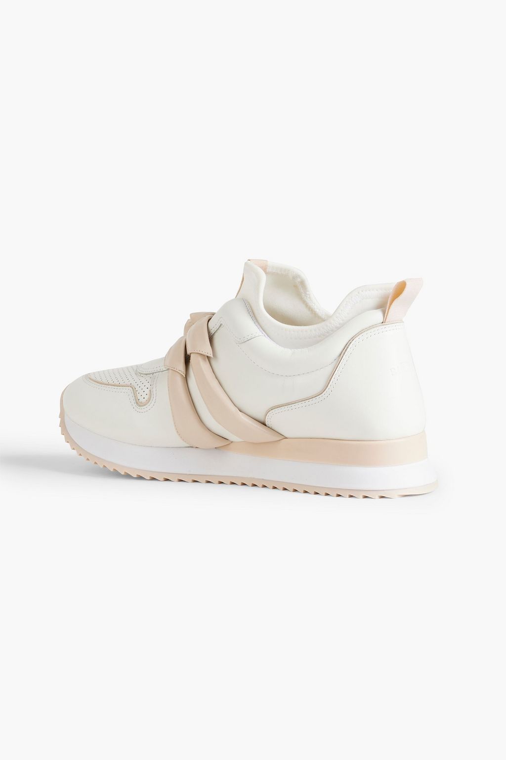 ALEXANDRE BIRMAN 클라리타 보우 장식 퍼포레이트 가죽 슬립온 스니커즈