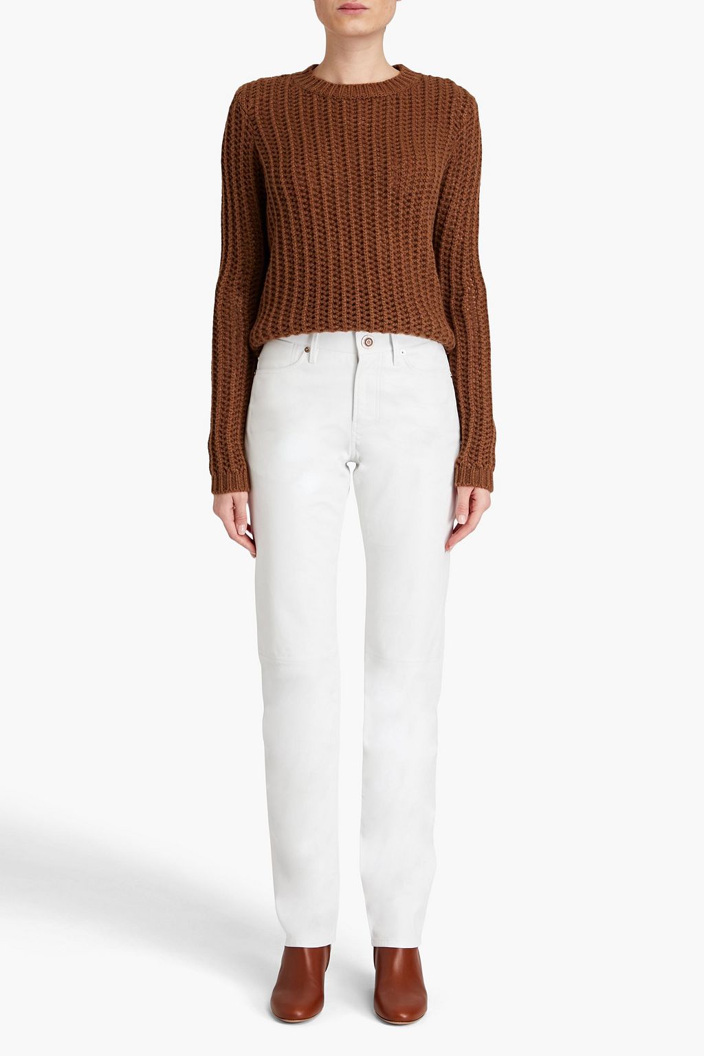 GABRIELA HEARST Charles leather straight-leg pants