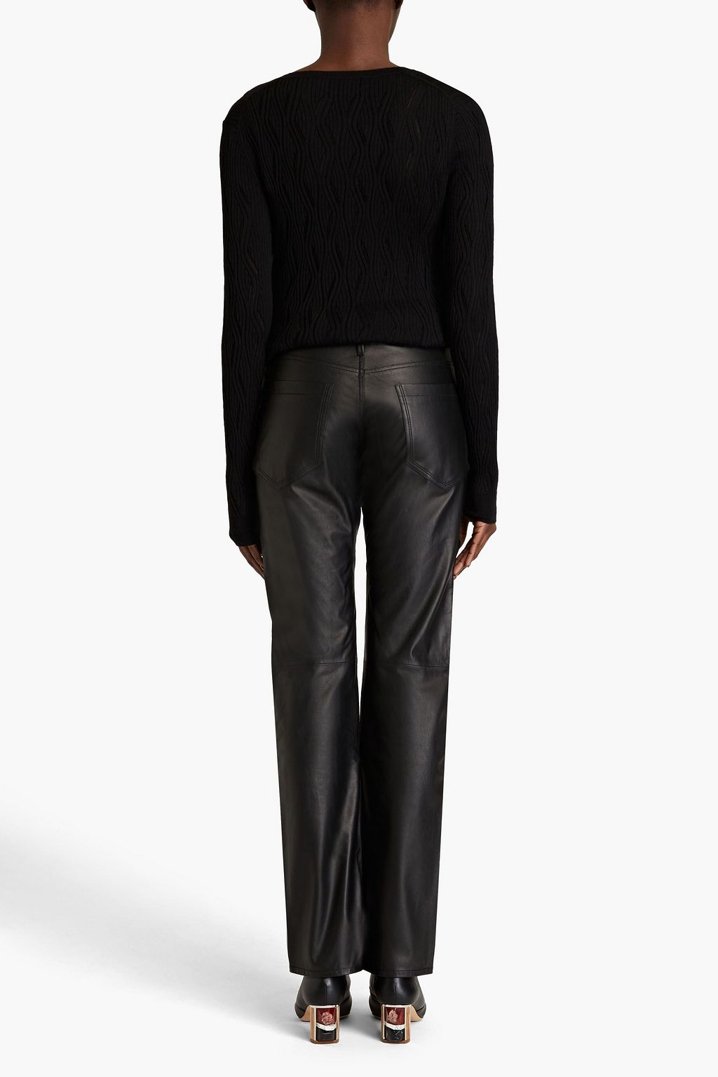 GABRIELA HEARST Charles leather straight-leg pants