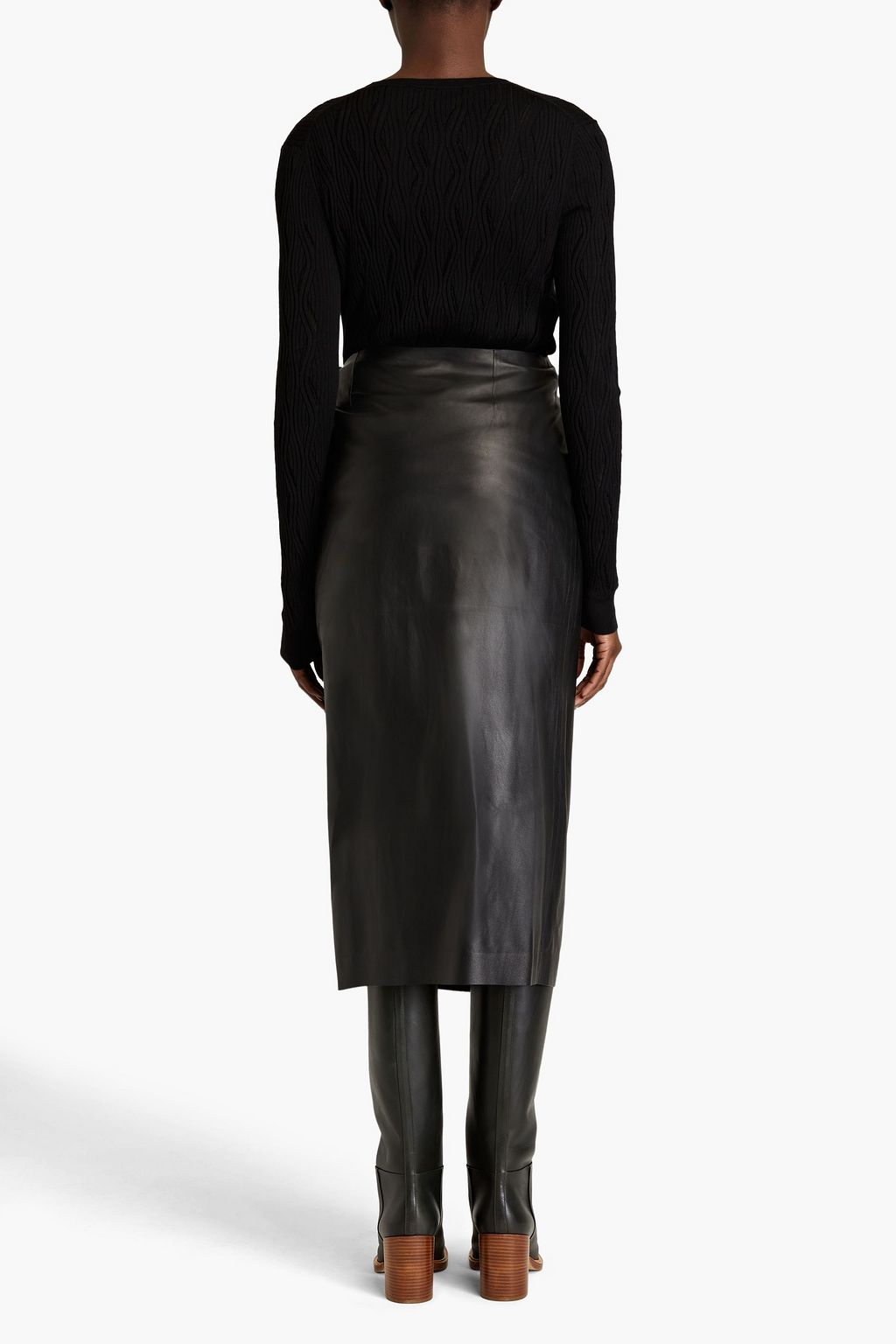 GABRIELA HEARST Charloux leather wrap skirt