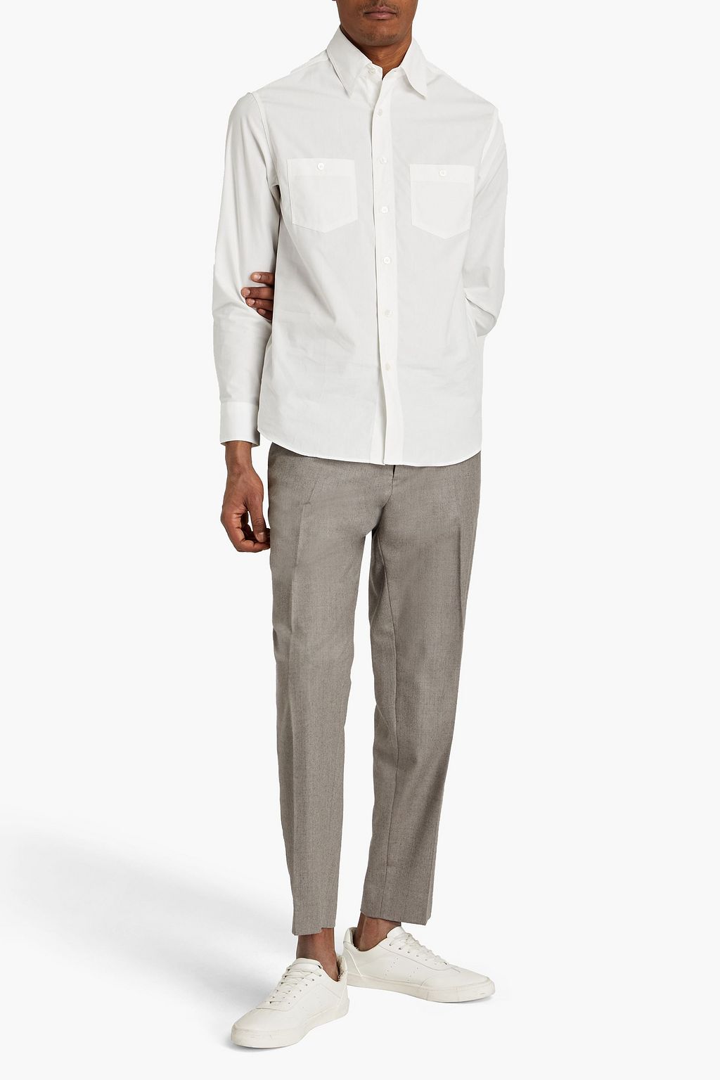 DUNHILL Cotton-jacquard shirt