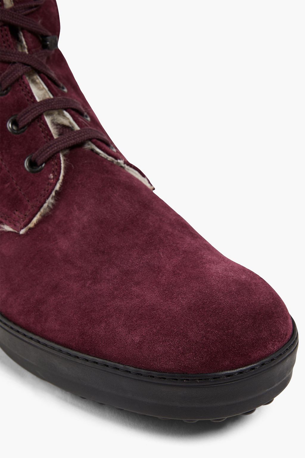 TOD'S Suede lace-up boots