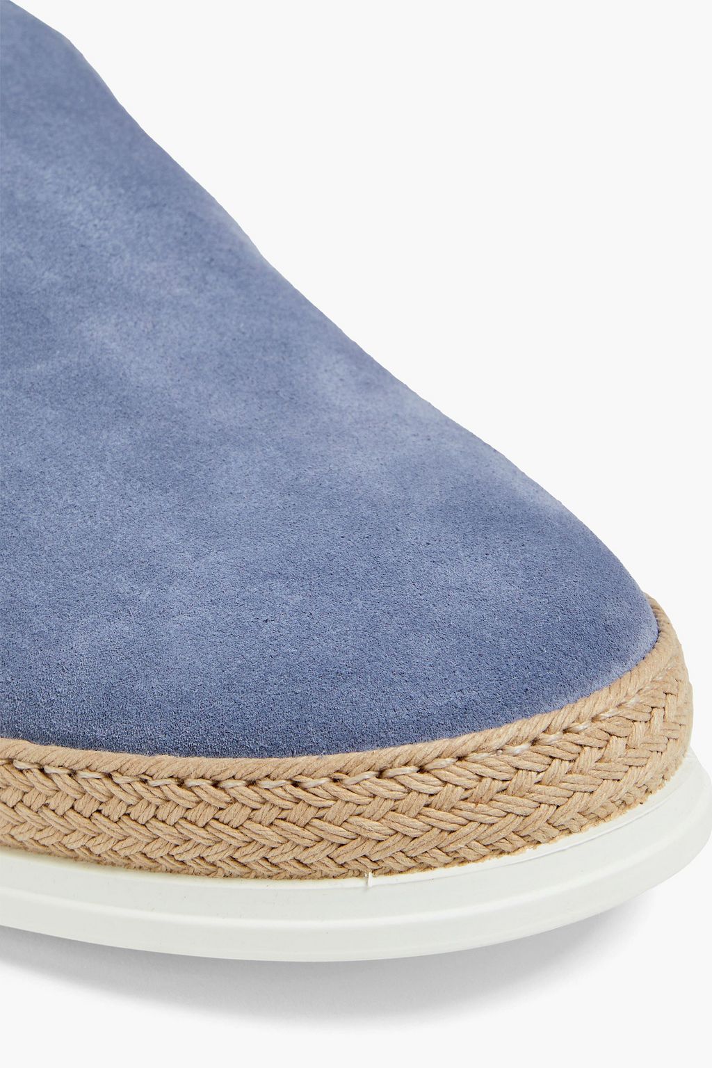 TOD'S Printed suede espadrilles