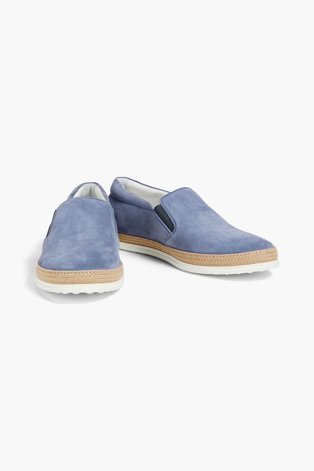 TOD'S Printed suede espadrilles