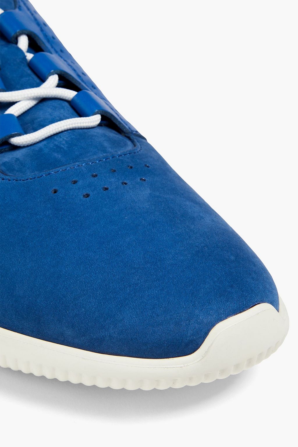 TOD'S Two-tone leather and nubuck sneakers