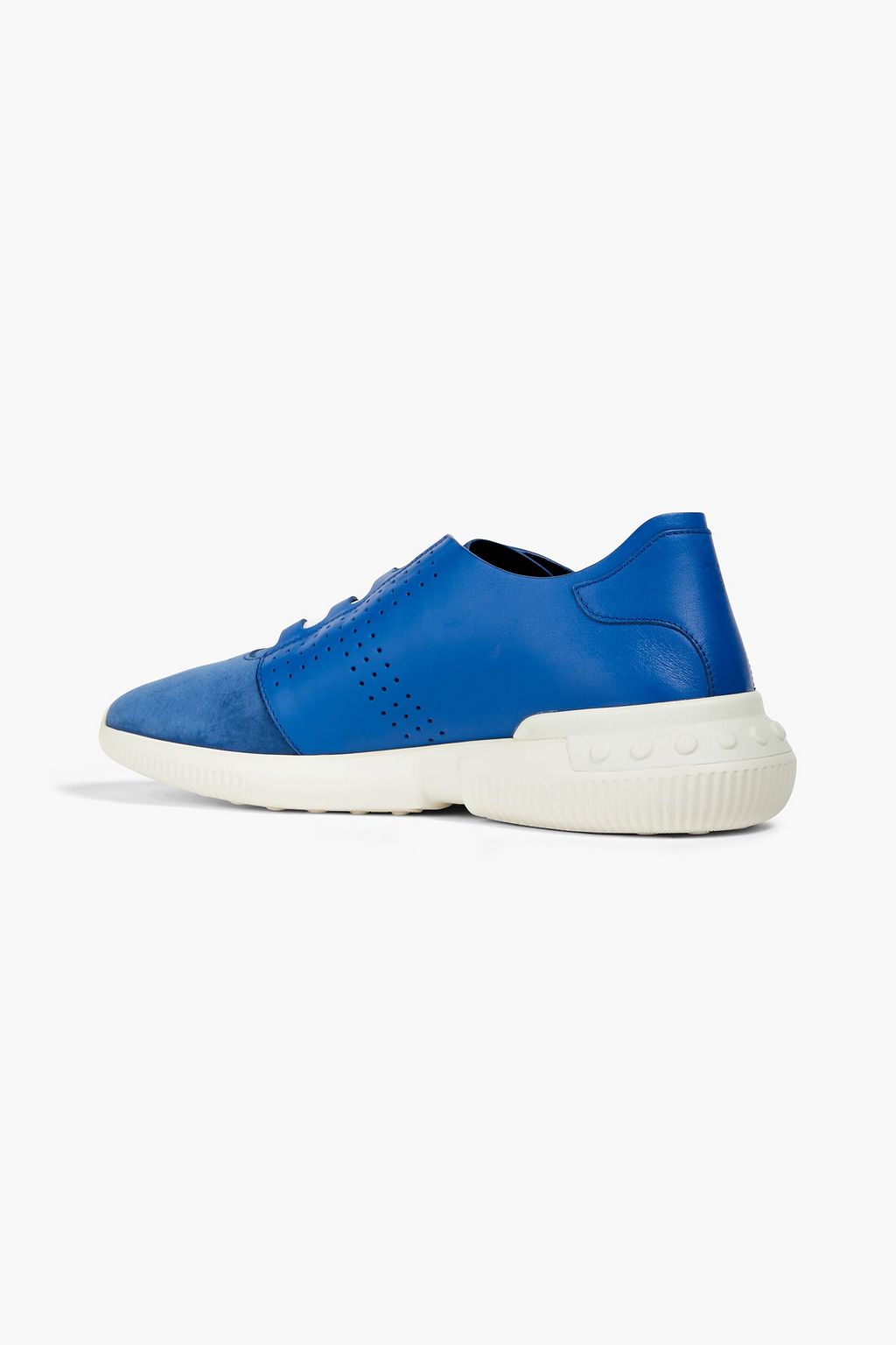 TOD'S Two-tone leather and nubuck sneakers