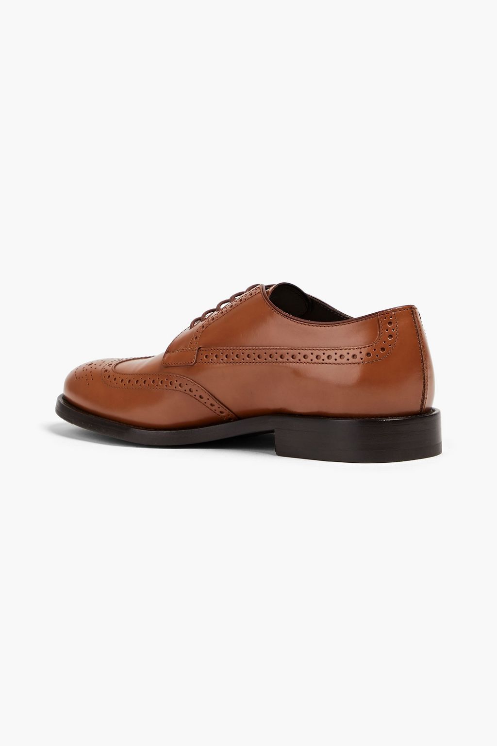 TOD'S Perforated polished-leather brogues
