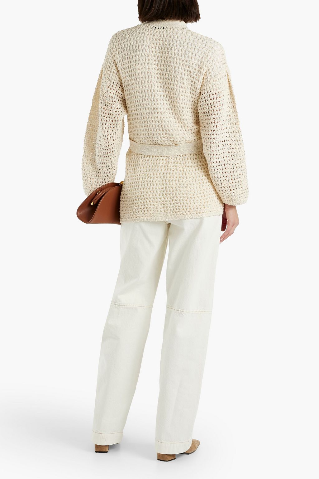 JOIE Soledad crocheted cotton cardigan