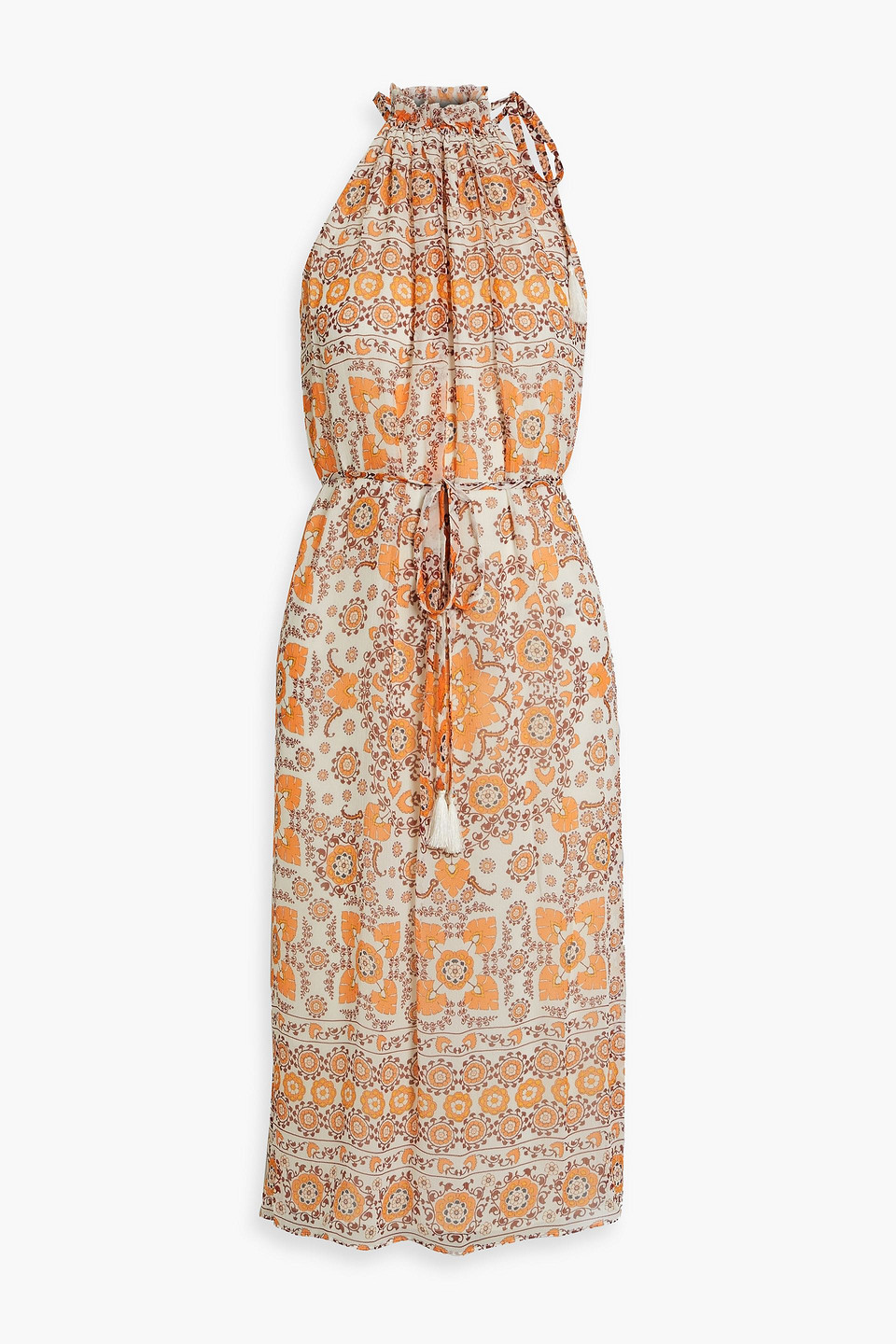 Joie Marietta printed silk-georgette midi dress | Smart Closet