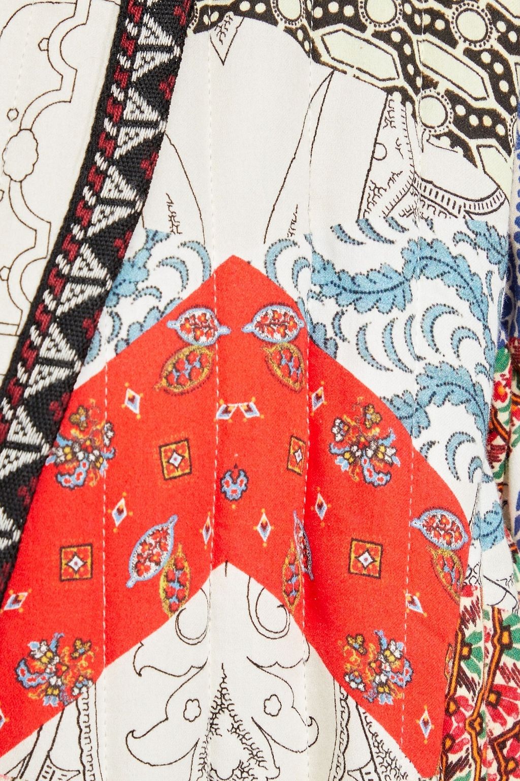 ETRO Patchwork-effect quilted cotton coat
