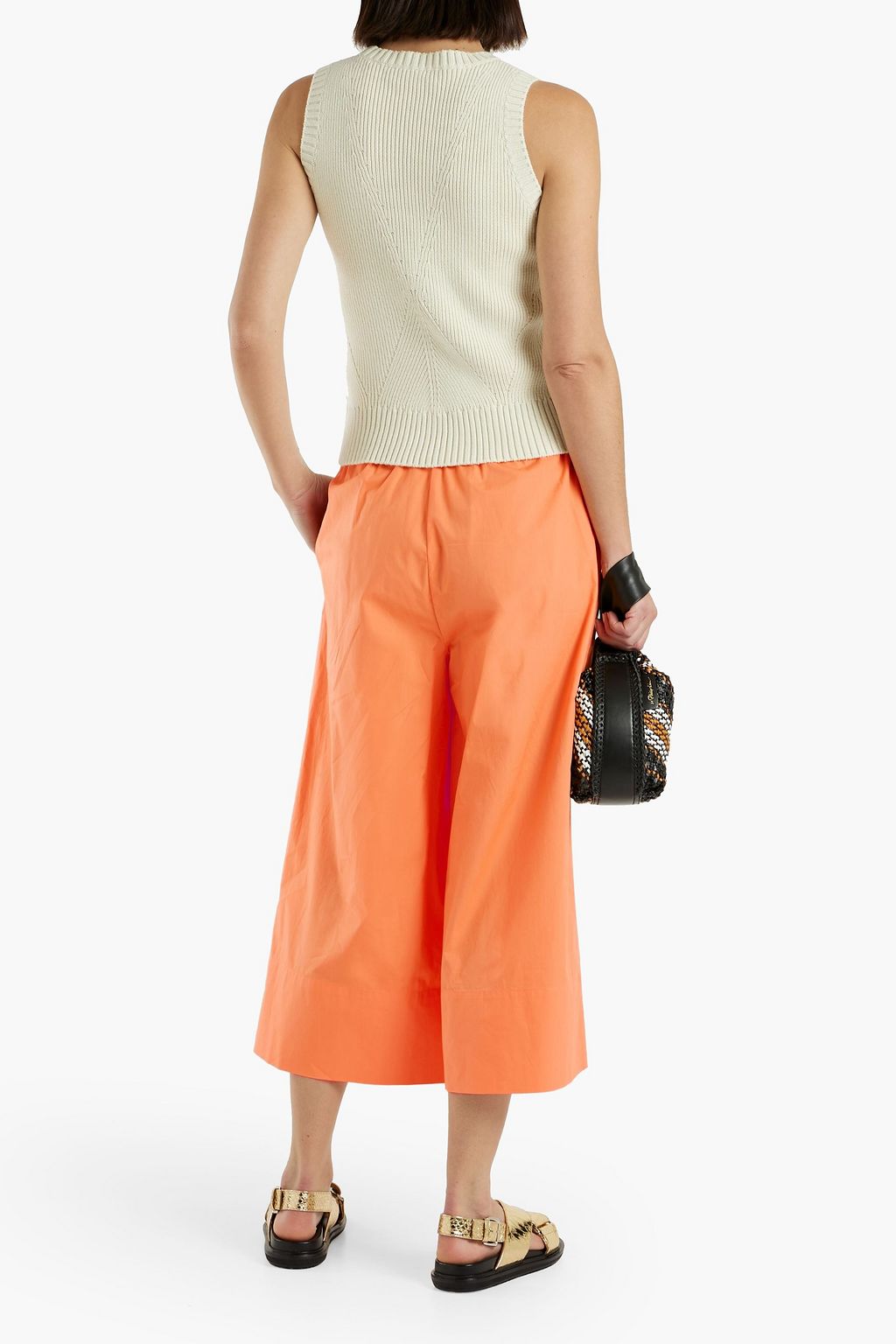 JOIE Hollis cotton-poplin culottes